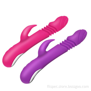 Rabbit Vibrator Female Women Sex Toys Products Swing Rotation Vibration Stimulate Vagina Clitoris G-spot Dildo with Heating